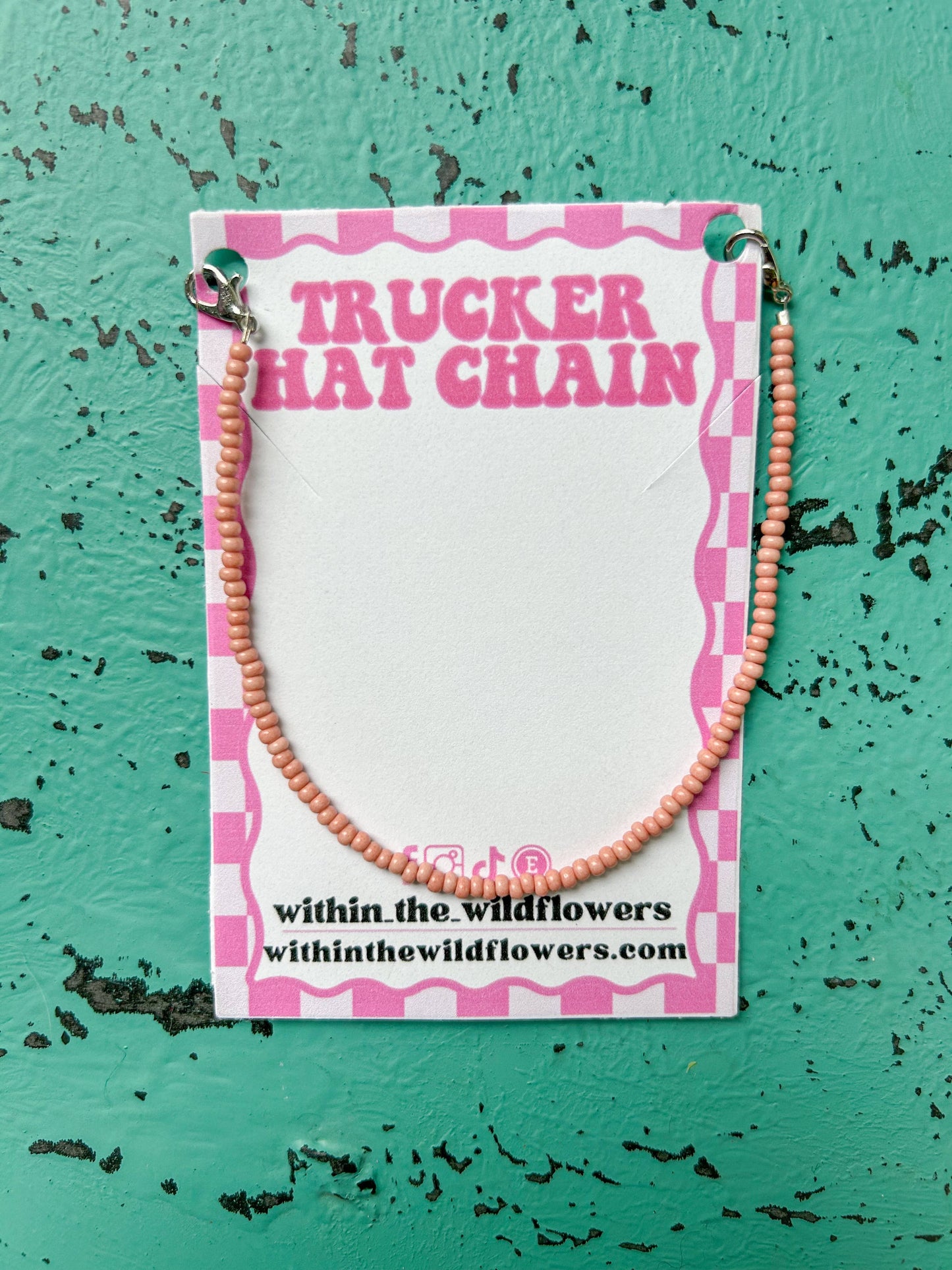 Peach Hat Charm
