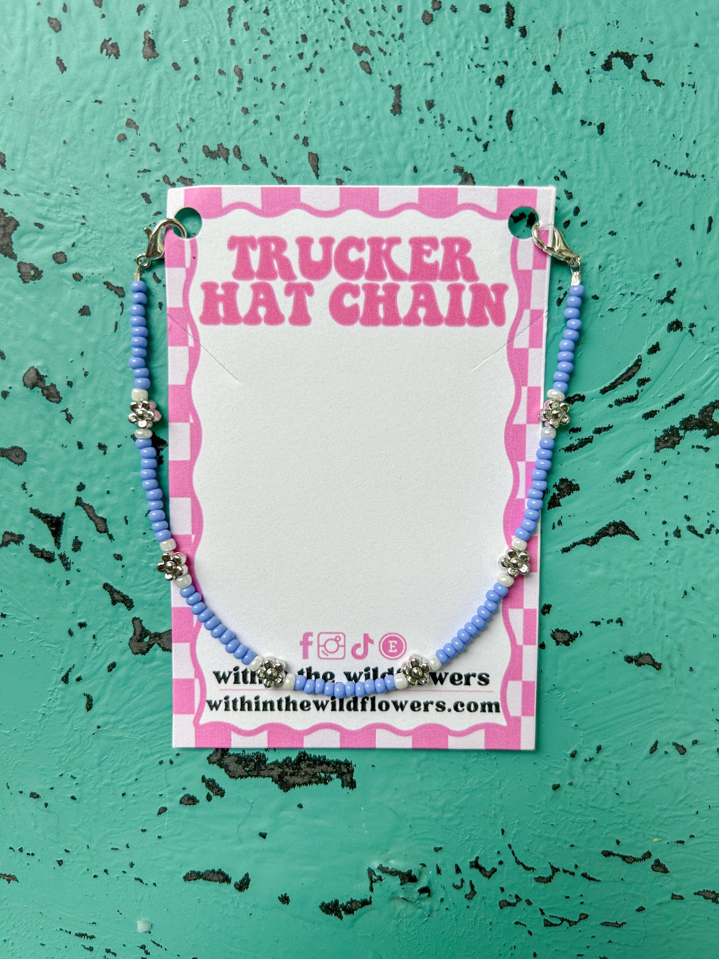 Daisy Blue Hat Charm