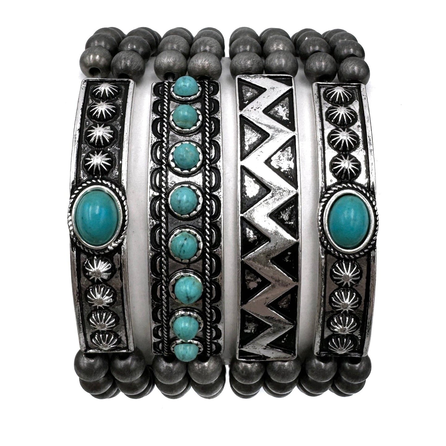 Navajo Style Bead Stretch Bracelet
