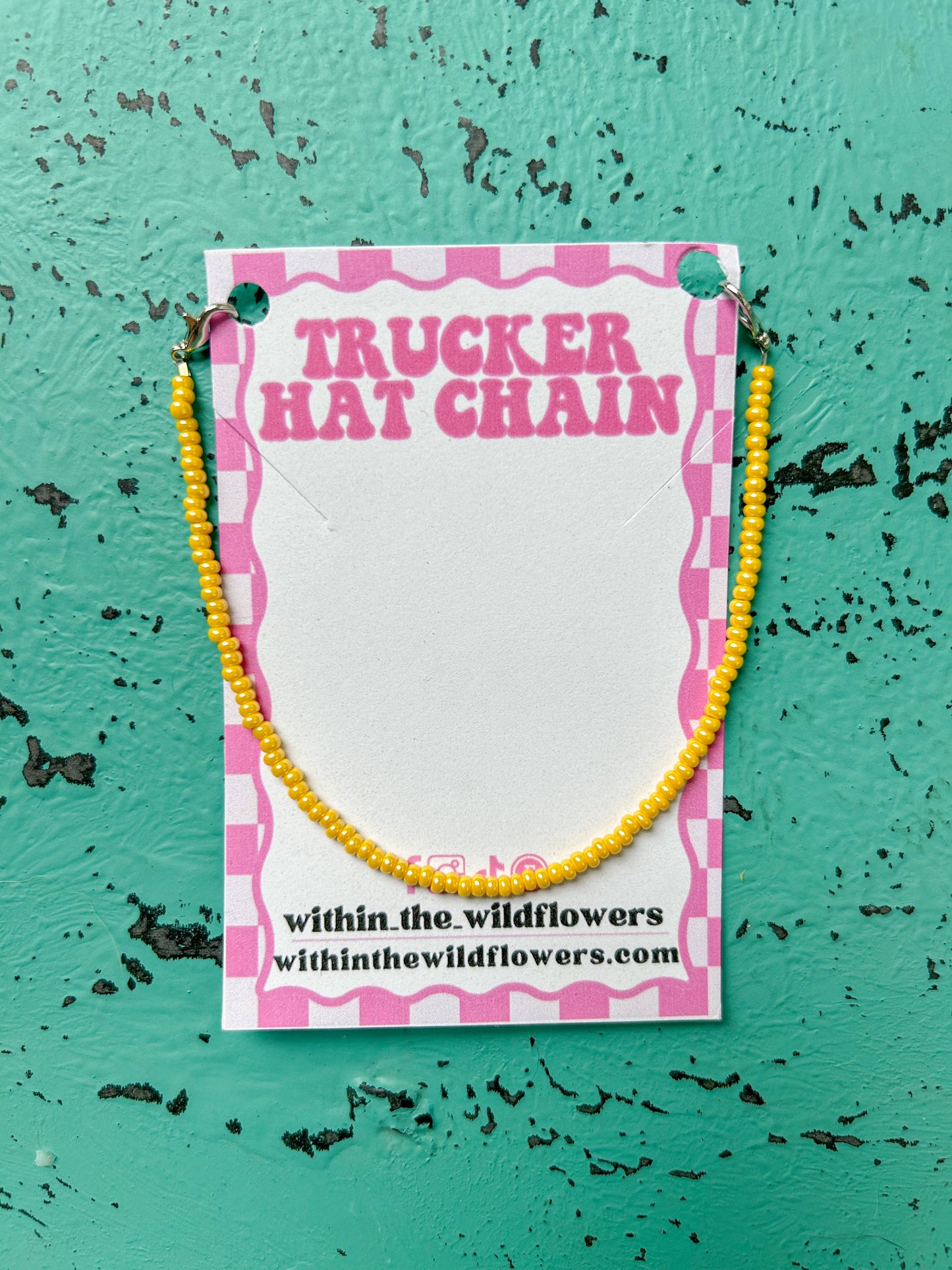 Iridescent Yellow Hat Charm
