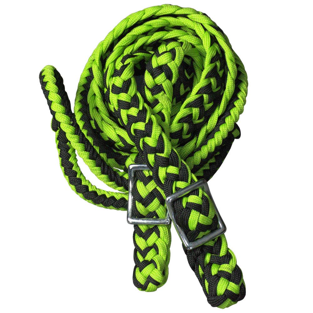 Braided Poly Contest Flat Reins