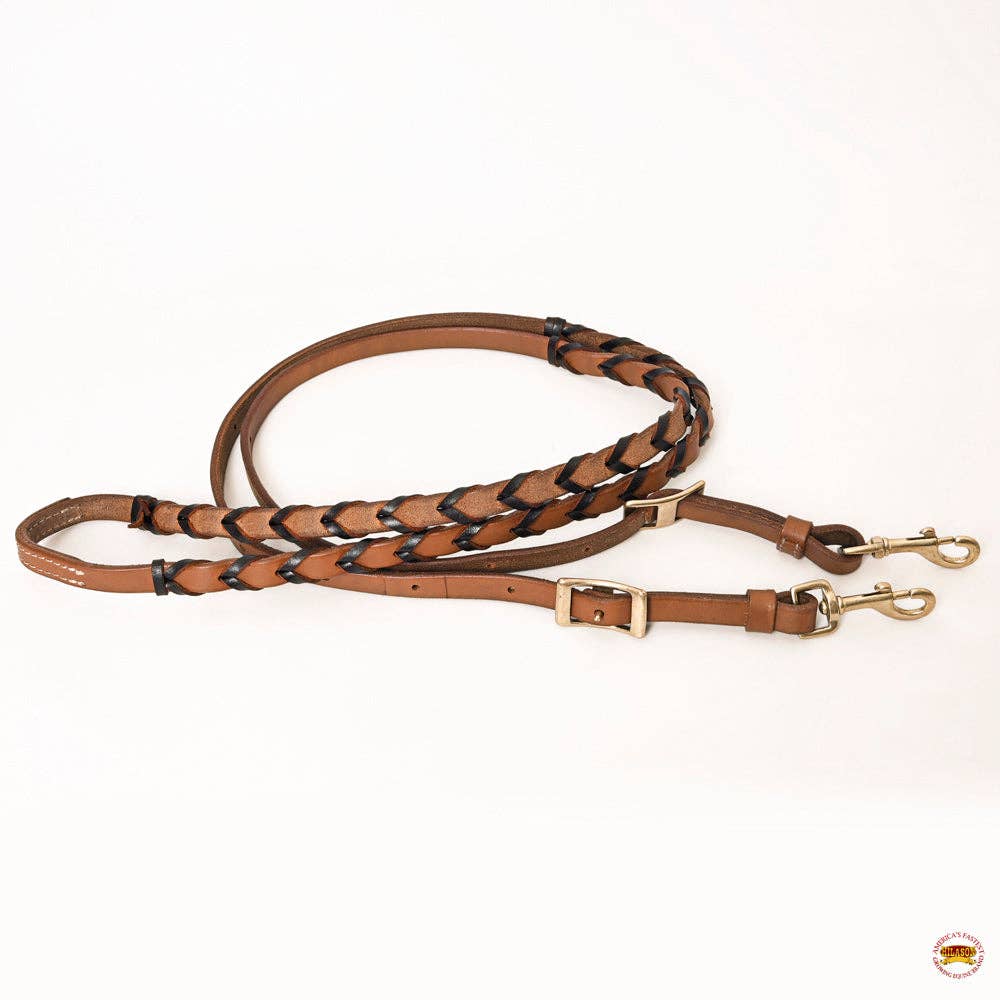 Leather Laced Barrel Reins