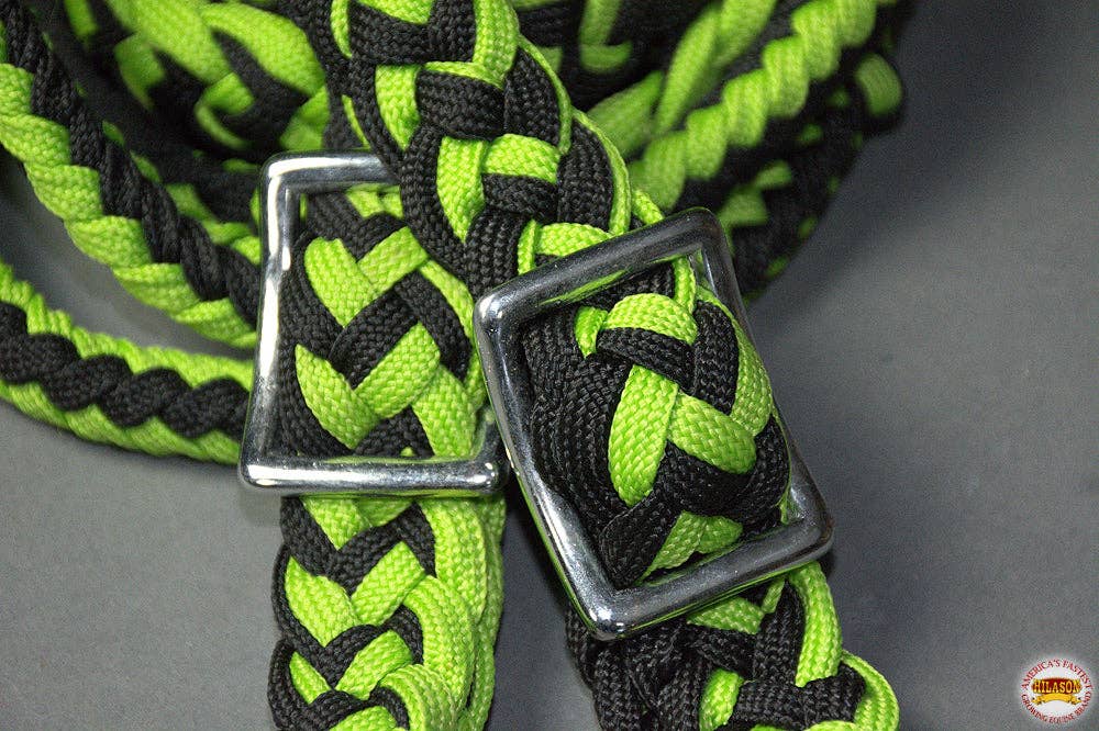 Braided Poly Contest Flat Reins