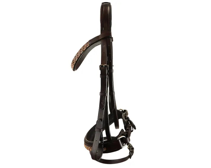 Bonn Crank Dressage Bridle with Flash