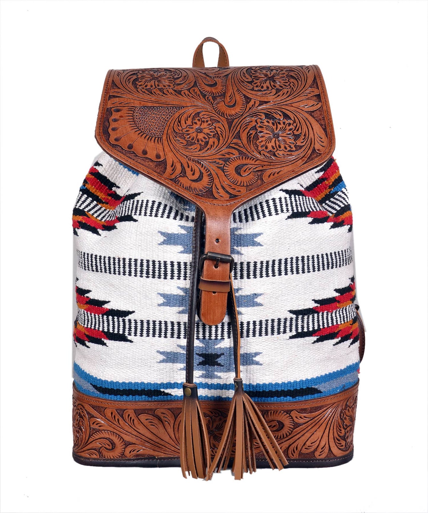 Freebird with Black Leather Tooled