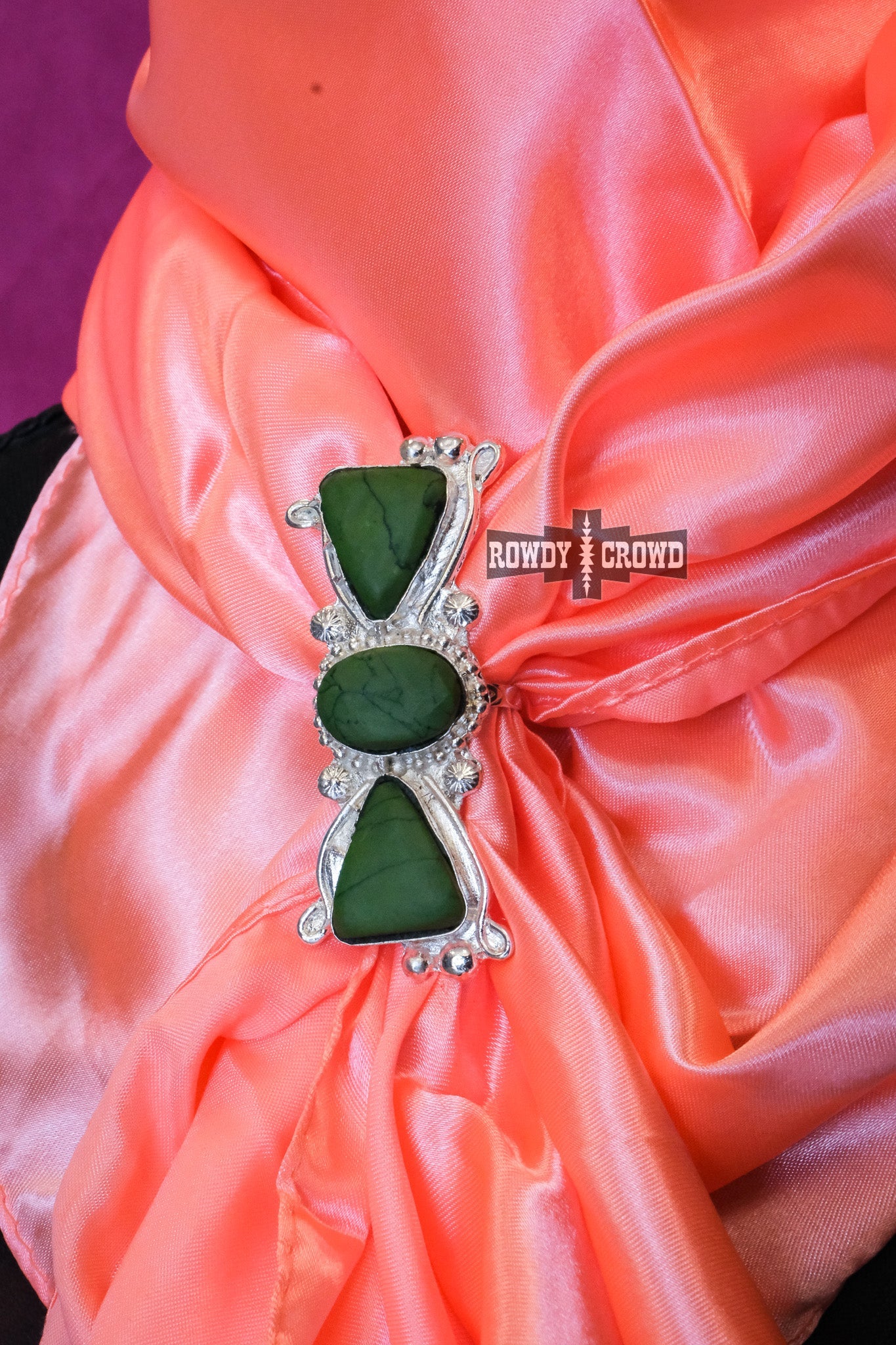 Western Accessories, Western Jewelry, Southwestern Jewelry, Western Jewelry Wholesale, Cowgirl Jewelry, Western Wholesale, Wholesale Accessories, Wholesale Jewelry, Wild rag scarf slide, cowboy scarf slides, silver scarf slides, western scarf slides, scarf rings and slides, silver rings, green stone scarf slide, green stone ring