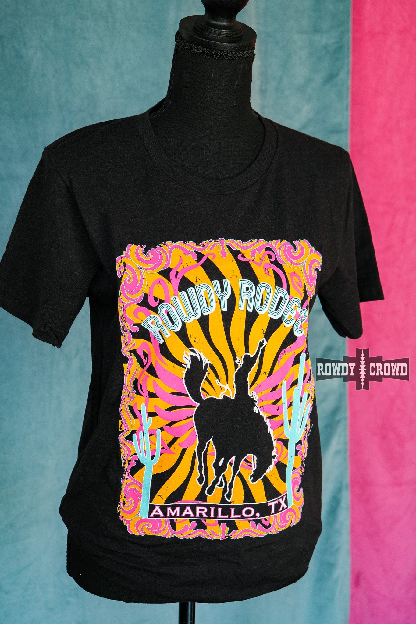 western apparel, western graphic tee, graphic western tees, wholesale clothing, western wholesale, women's western graphic tees, wholesale clothing and jewelry, western boutique clothing, western women's graphic tee, cowboy print tee, bucking bronc tee, rodeo tee