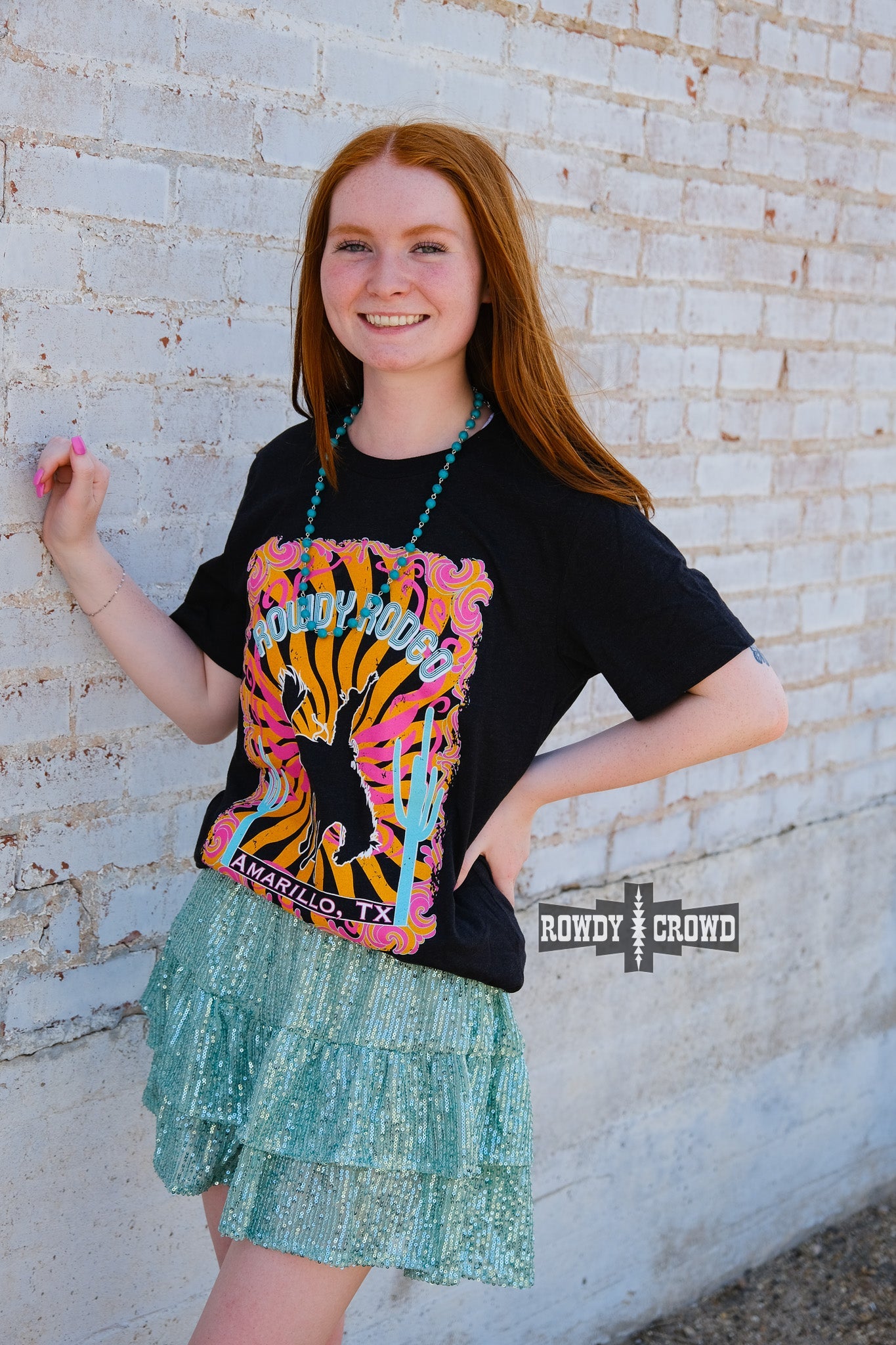 western apparel, western graphic tee, graphic western tees, wholesale clothing, western wholesale, women's western graphic tees, wholesale clothing and jewelry, western boutique clothing, western women's graphic tee, cowboy print tee, bucking bronc tee, rodeo tee