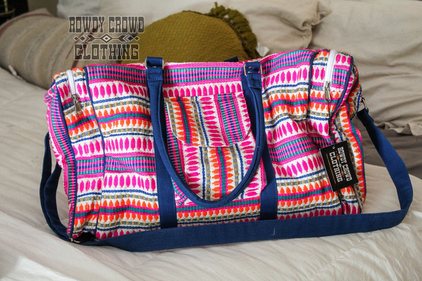 western travel bag, weekender bag, travel bag, duffel bags, luggage, travel sets, western wholesale, western bag, wholesale clothing and accessories, western gifts, western duffle bag, colorful travel bags, colorful duffle bag, southwestern bags, overnight bags, large duffle bag, travel weekend bag, gym duffle bag