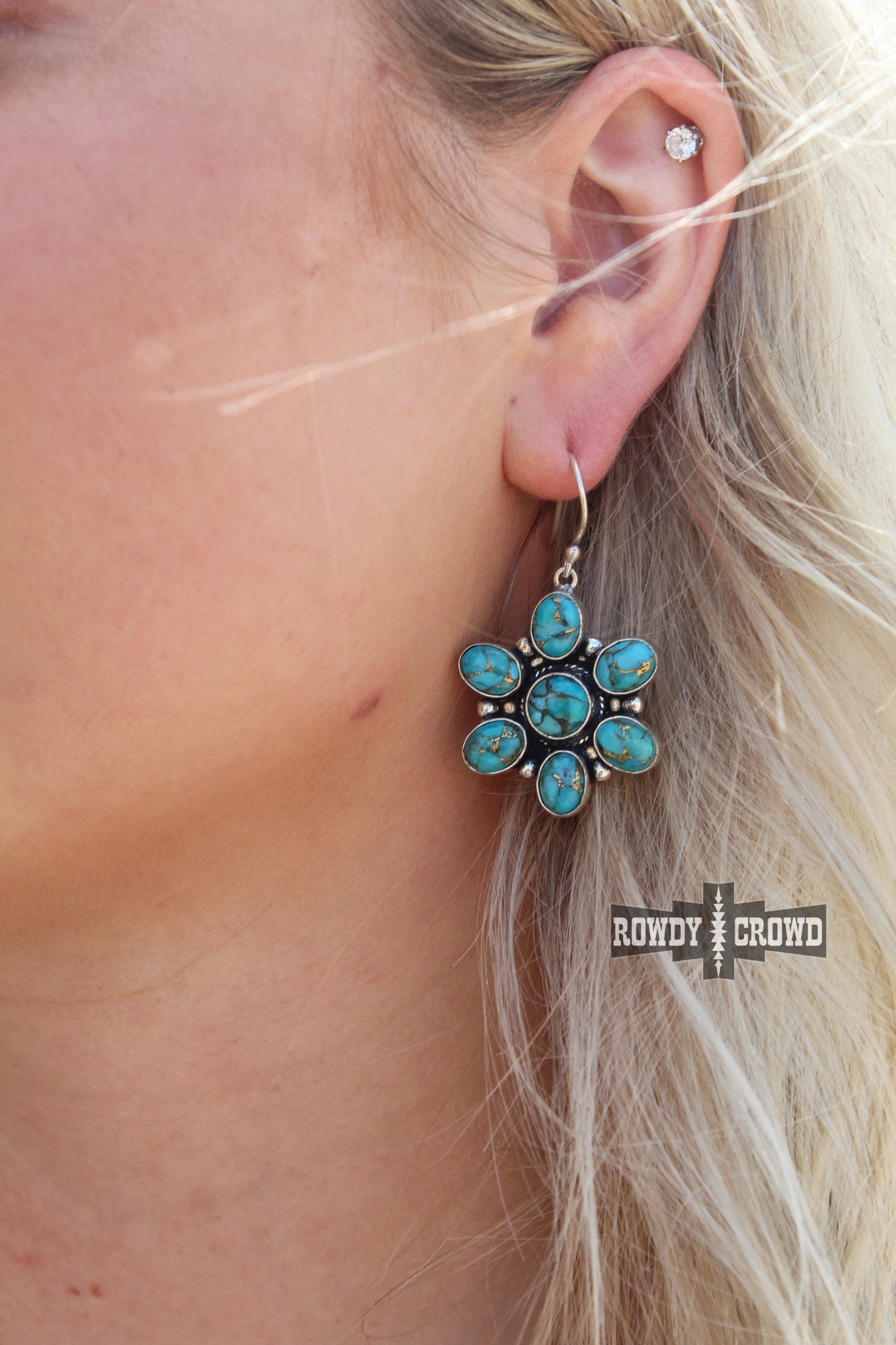 Western Accessories, Western Jewelry, Earrings for Women, Southwestern Jewelry, Western Jewelry Wholesale, Cowgirl Jewelry, Western Wholesale, Wholesale Accessories, Wholesale Jewelry, western boho earrings, silver and turquoise earrings, turquoise stone earrings, turquoise western earrings, turquoise jewelry, turquoise earrings, western earrings, bar earring, real turquoise earring, real turquoise