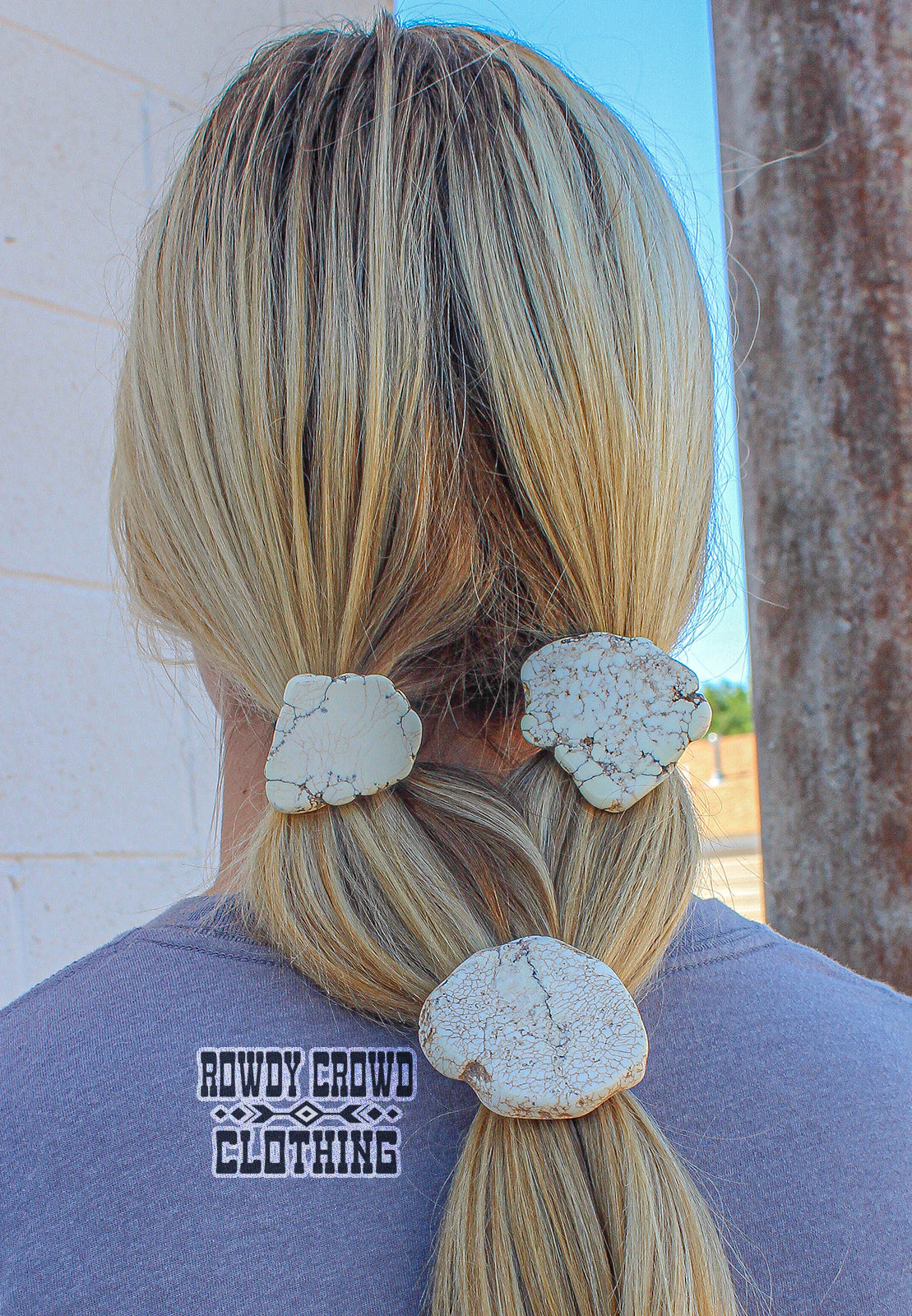 decorative ponytail, rock ponytail, western accessories, ponytail holder, hair tie, hair accessories, western hair accessories, western wholesale, wholesale accessories, wholesale hair accessories, western apparel, western style