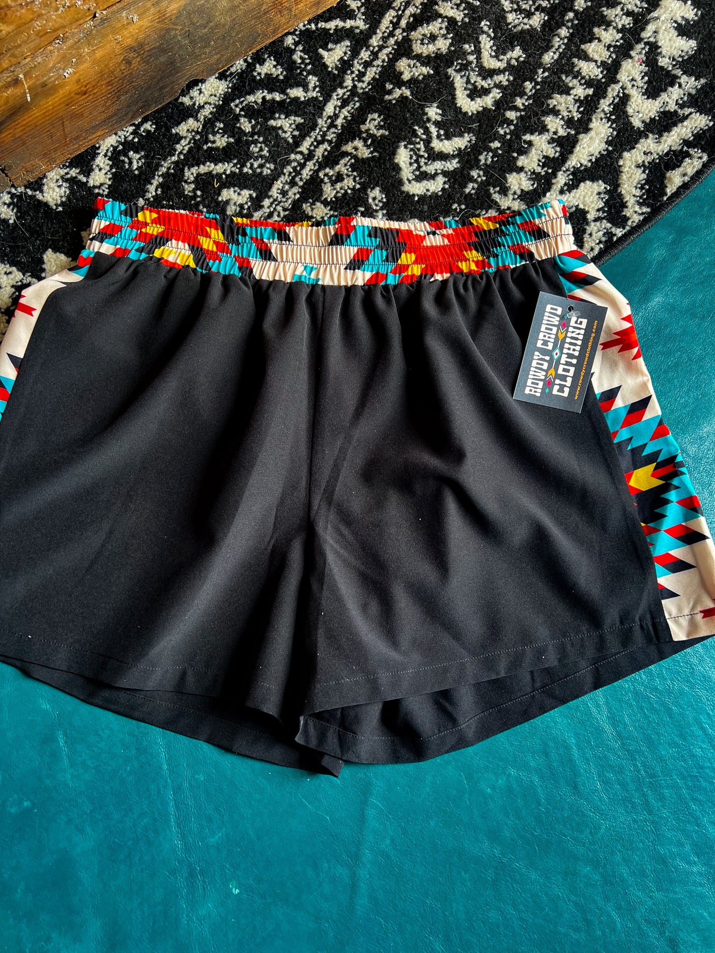 Western Apparel, Western shorts, Western Fashion, Western Boutique, Western Wholesale, cowgirl shorts, western outfits, western attire, western style shorts, western athletic shorts, wholesale clothing, aztec shorts, western aztec shorts