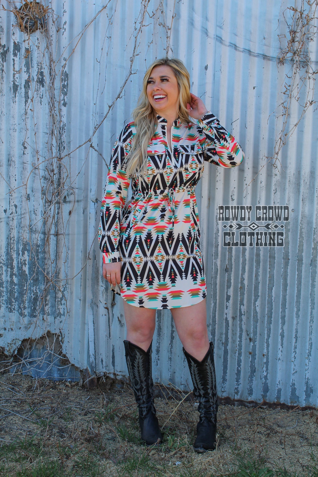 Western Dress, Western Apparel, Aztec Print Dress, Western Casual Dress, Western Wholesale, Western Boutique, Wholesale Clothing, cowgirl outfit, western dress, western dresses for women, aztec print dress, western attire, clothes western style