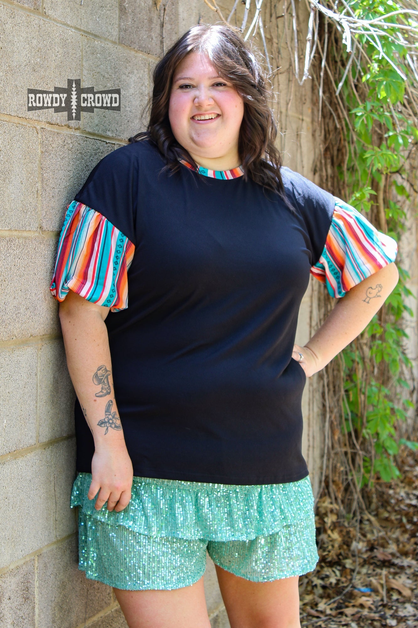 Sunland Serape Sleeve Top