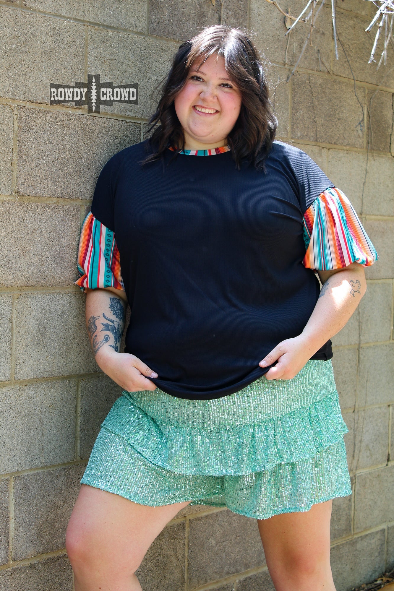 Sunland Serape Sleeve Top
