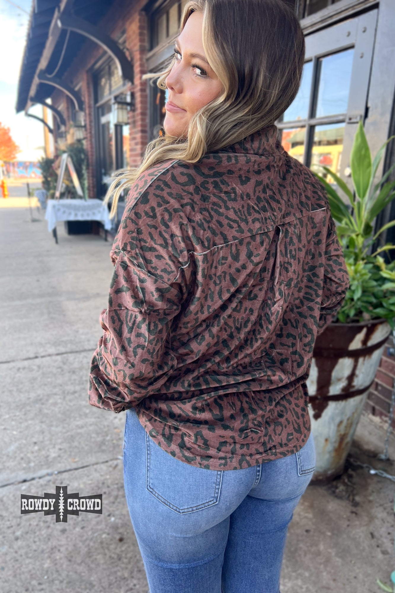Leopard Lady Button Up