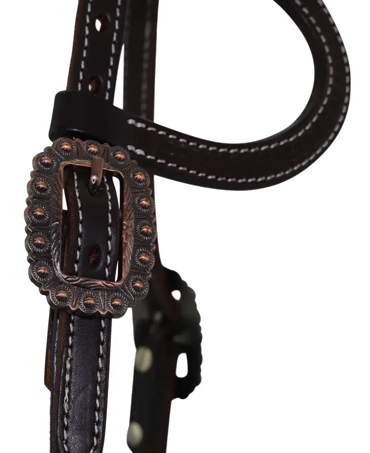 Western Chocolate Brown Headstall