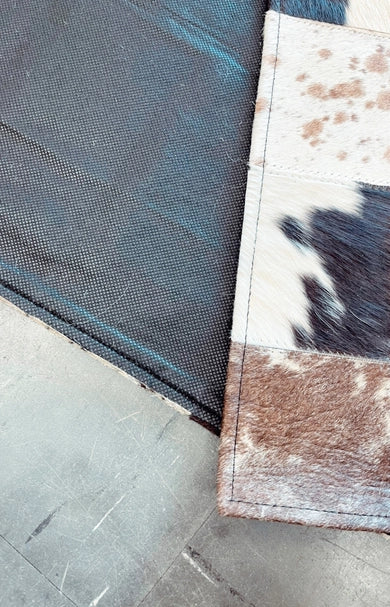 Patchwork Cowhide Table Runner