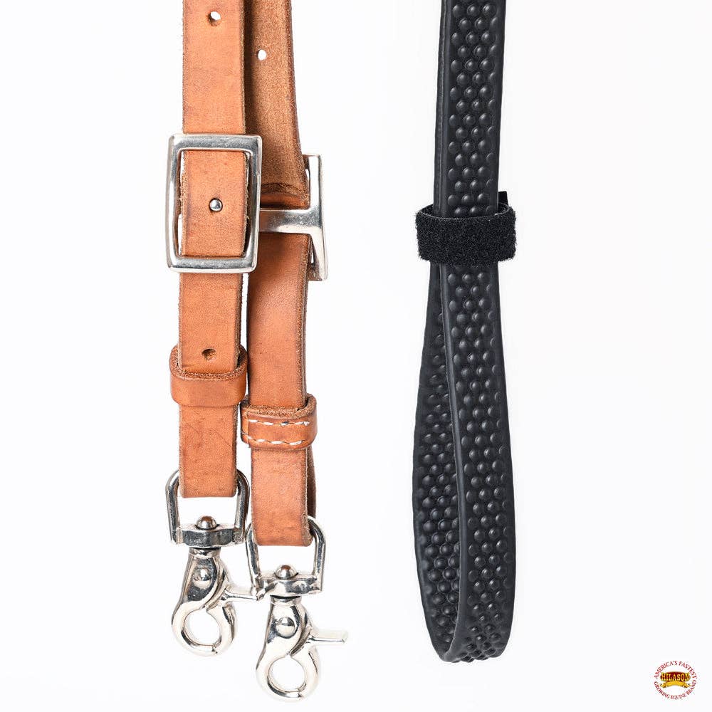 Leather Rubber Grip Contest Reins