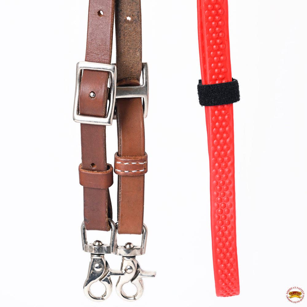 Leather Rubber Grip Contest Reins