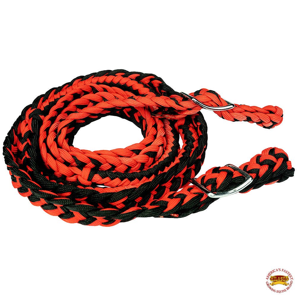 Braided Poly Contest Flat Reins