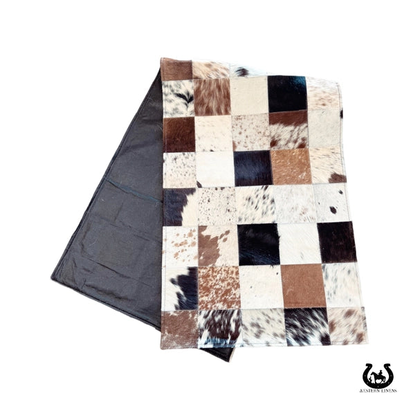 Patchwork Cowhide Table Runner