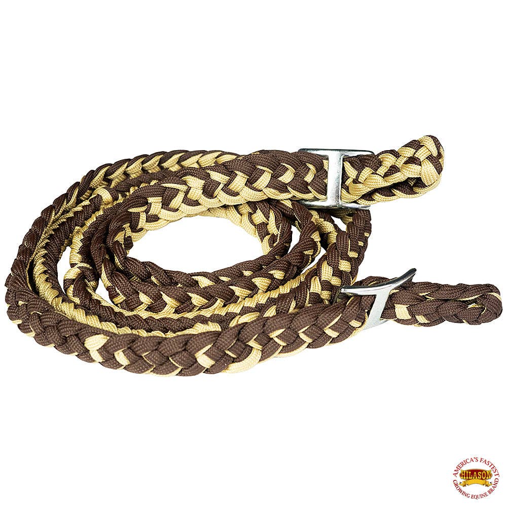 Braided Poly Contest Flat Reins