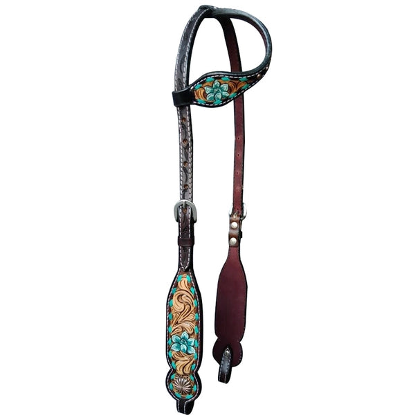 One Ear Leather Headstall
