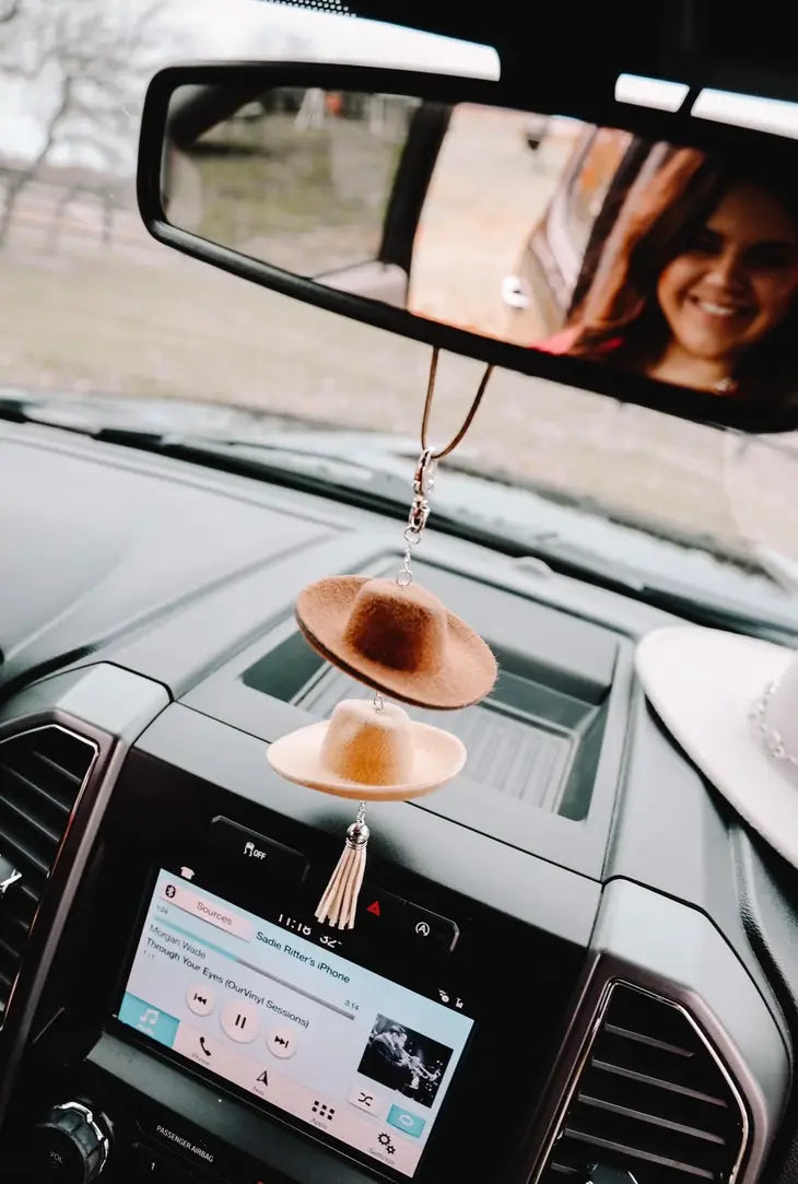 Cowboy Hat Rearview Mirror Charm