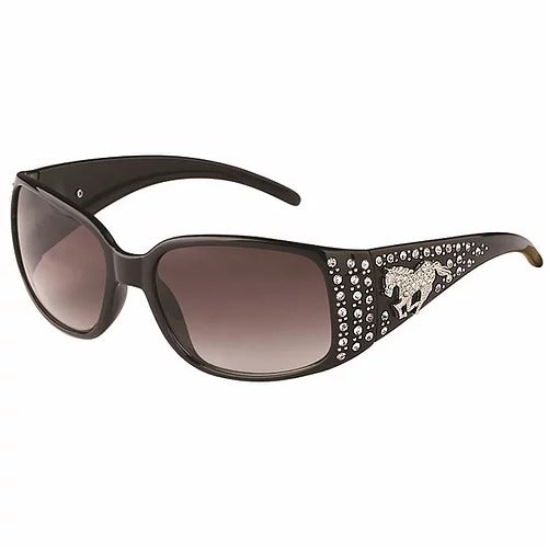 Sunglasses, Embellished Rhinestones & Galloping Horse