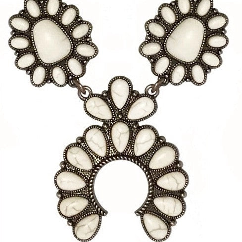 Turquoise Squash Blossom Necklace