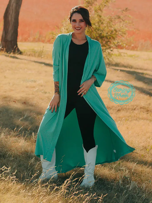Too Cute Turquoise Duster