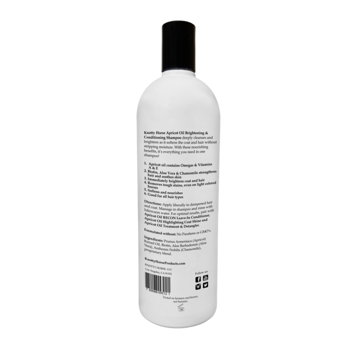 knotty horse apricot oil brightening shampoo