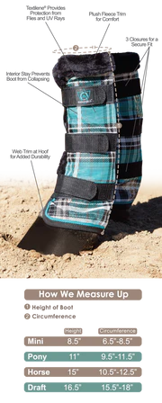 Fly Boots with Fleece Trim