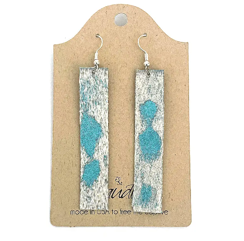 Kit-Kat Earrings | Cowhide Bar