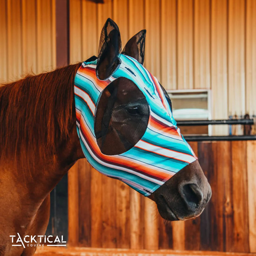 TACKTICAL™ TEAL SERAPE FLY MASK