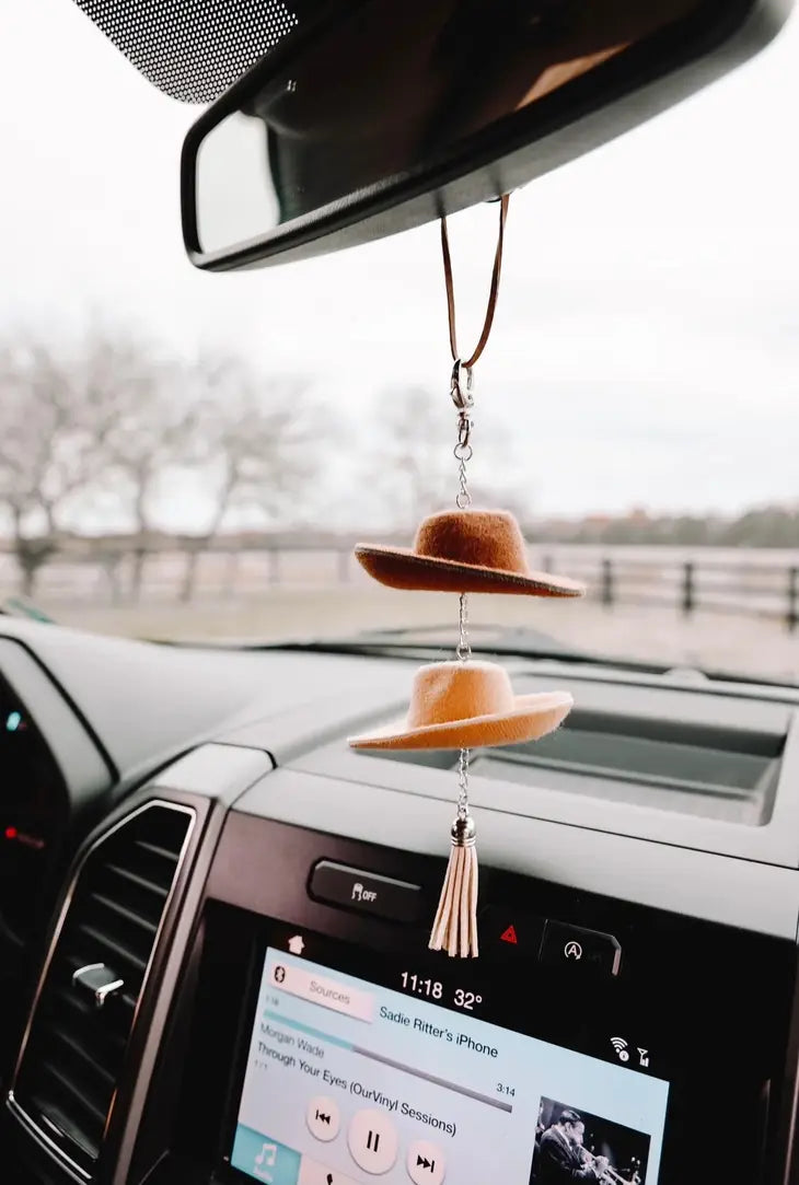 Cowboy Hat Rearview Mirror Charm