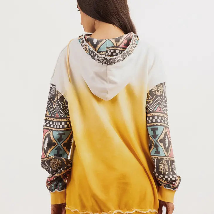 Delila Women Mineral Wash 'Let't Ride' Graphic Hoodie