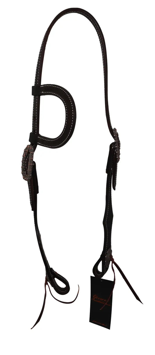 Western Chocolate Brown Headstall