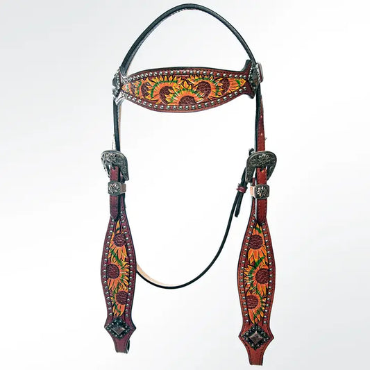 Sunflower Western Headstall