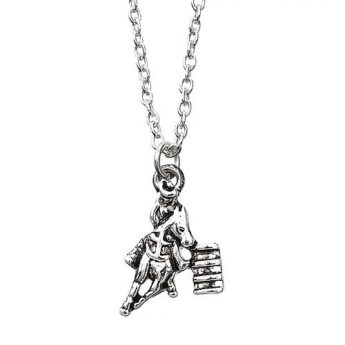 Necklace, Barrel Racer W/colorful Cowboy Hat Gift Box