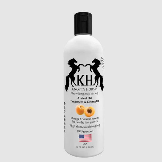 knotty horse apricot oil detangling treatment