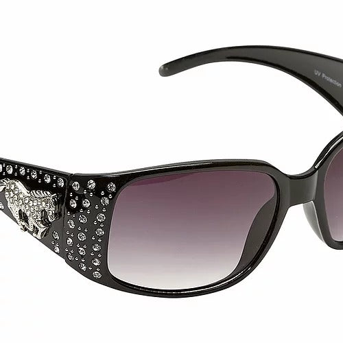 Sunglasses, Embellished Rhinestones & Galloping Horse