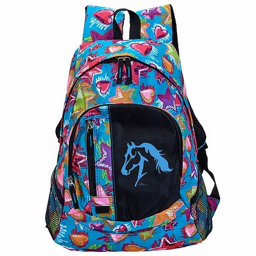 Stars & Hearts With Lila Horse Head Backpack