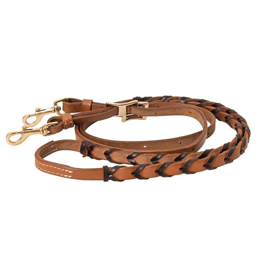 Leather Laced Barrel Reins